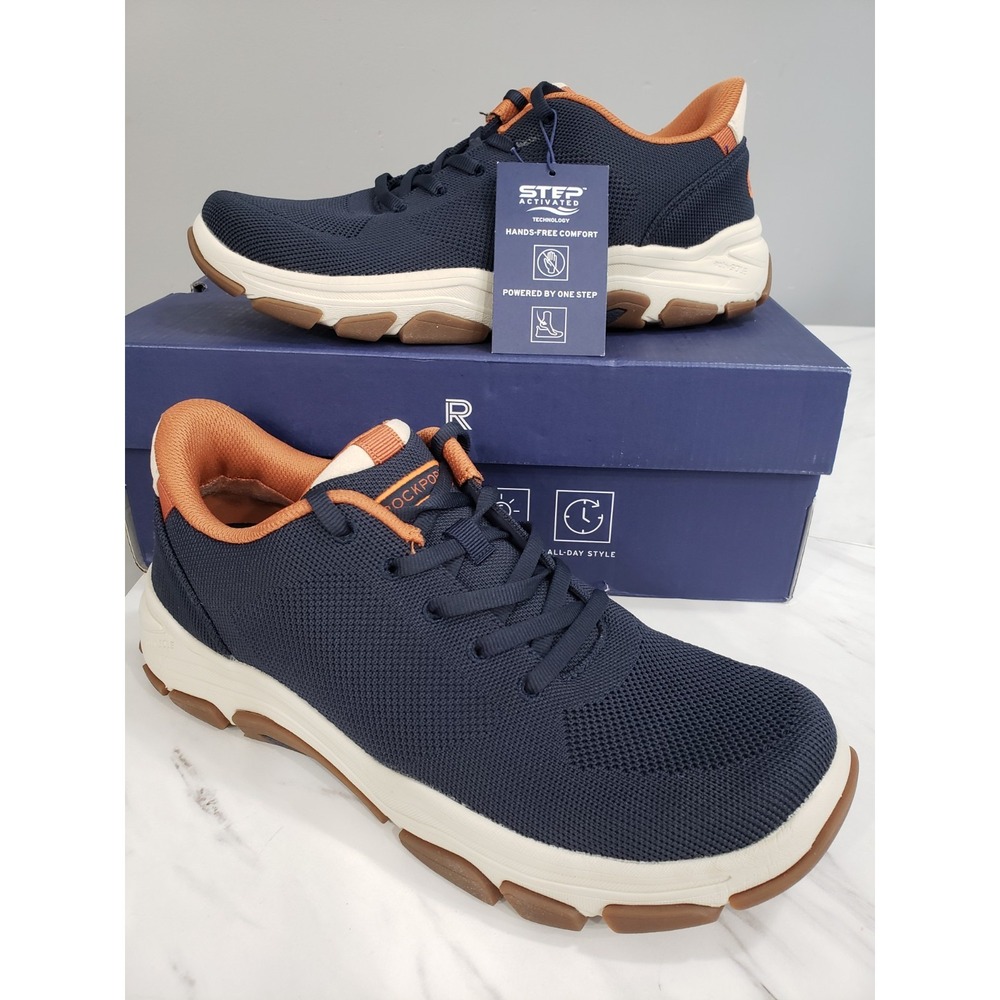 NEW Men's Size 8.5 -  Sneakers‎ Athletic Shoes Rockport Rafferty Navy Blue